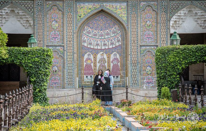 دیوار ضلع جنوبی باغ نارنجستان قوام شیراز